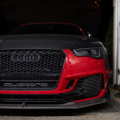 B8.5 Dry Carbon Front Lip B9 Style | Audi B8.5 A5, S5 Equipped with CAP RS5 Bumper V2 | Canadian Auto Performance