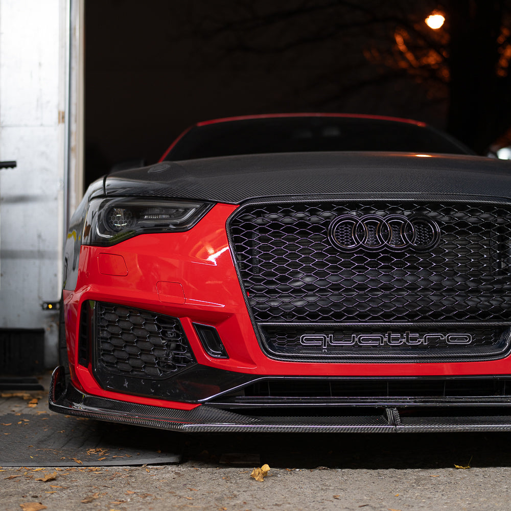 B8.5 Dry Carbon Front Lip B9 Style | Audi B8.5 A5, S5 Equipped with CAP RS5 Bumper V2 | Canadian Auto Performance
