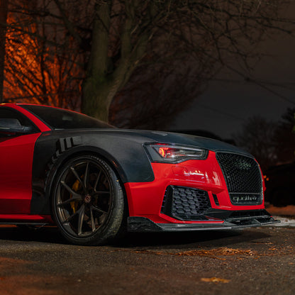 B8.5 Dry Carbon Front Lip B9 Style | Audi B8.5 A5, S5 Equipped with CAP RS5 Bumper V2 | Canadian Auto Performance