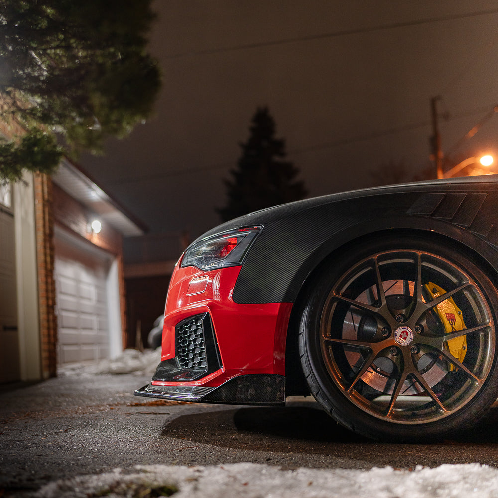 B8.5 Dry Carbon Front Lip B9 Style | Audi B8.5 A5, S5 Equipped with CAP RS5 Bumper V2 | Canadian Auto Performance