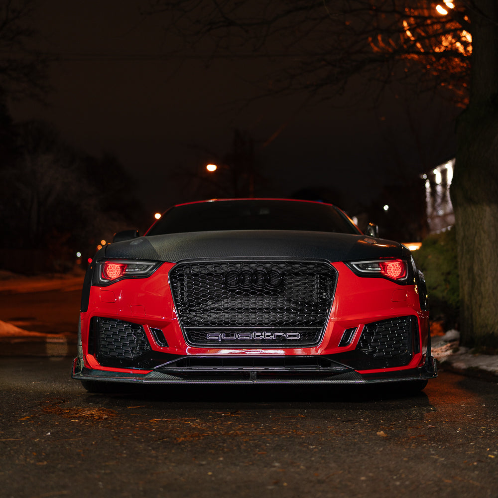 B8.5 Dry Carbon Front Lip B9 Style | Audi B8.5 A5, S5 Equipped with CAP RS5 Bumper V2 | Canadian Auto Performance