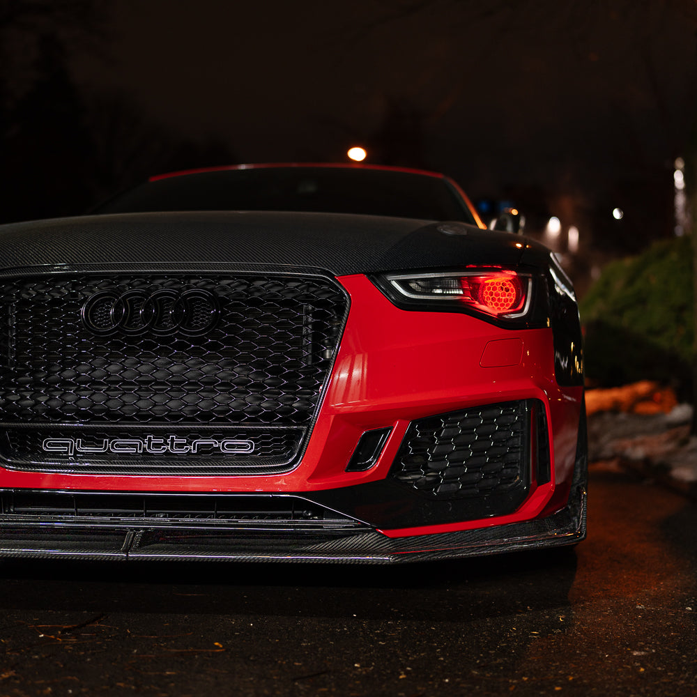 B8.5 Dry Carbon Front Lip B9 Style | Audi B8.5 A5, S5 Equipped with CAP RS5 Bumper V2 | Canadian Auto Performance