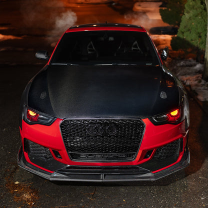 B8.5 Dry Carbon Front Lip B9 Style | Audi B8.5 A5, S5 Equipped with CAP RS5 Bumper V2 | Canadian Auto Performance