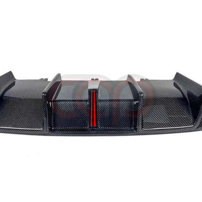 B8.5 Carbon Fiber Rear Vertical LED Diffuser V4 | Audi B8.5 A5 S-Line, S5 | Canadian Auto Performance