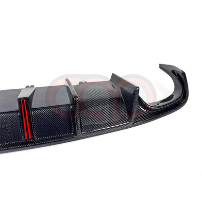 B8.5 Carbon Fiber Rear Vertical LED Diffuser V4 | Audi B8.5 A5 S-Line, S5 | Canadian Auto Performance