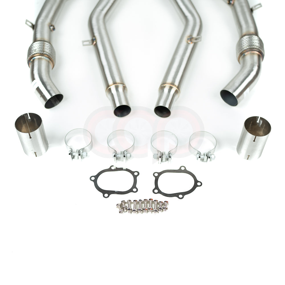 C7/C7.5/D4/D4.5 4.0T Cast Downpipes Midpipes Exhaust Combo V2 | Audi C7/C7.5/D4/D4.5 S6, RS6 4.0 TFSI, S7, RS7 4.0 TFSI, A8, S8 4.0 TFSI | Canadian Auto Performance