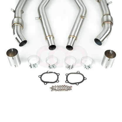 C7/C7.5/D4/D4.5 4.0T Cast Downpipes Midpipes Exhaust Combo V2 | Audi C7/C7.5/D4/D4.5 S6, RS6 4.0 TFSI, S7, RS7 4.0 TFSI, A8, S8 4.0 TFSI | Canadian Auto Performance