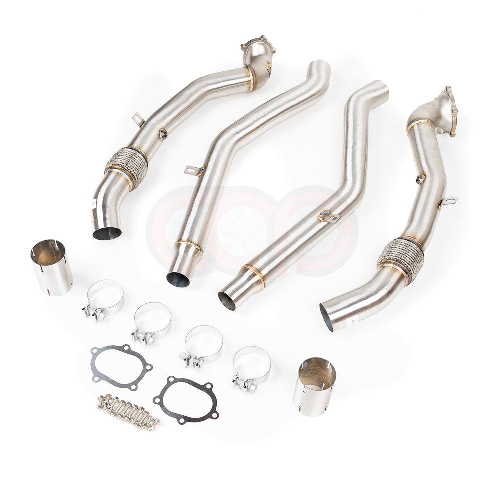 C7/C7.5/D4/D4.5 4.0T Cast Downpipes Midpipes Exhaust Combo V2 | Audi C7/C7.5/D4/D4.5 S6, RS6 4.0 TFSI, S7, RS7 4.0 TFSI, A8, S8 4.0 TFSI | Canadian Auto Performance