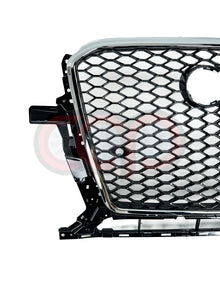 8R.5/B8.5 RSQ5 Honeycomb Chrome Frame Grille Chrome Frame Black Honeycomb Mesh | Audi 8R.5/B8.5 Q5 Non S-Line, Q5 S-Line, SQ5 | Canadian Auto Performance