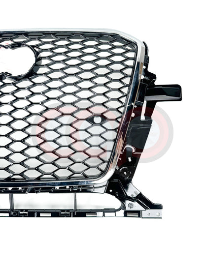 8R.5/B8.5 RSQ5 Honeycomb Chrome Frame Grille Chrome Frame Black Honeycomb Mesh | Audi 8R.5/B8.5 Q5 Non S-Line, Q5 S-Line, SQ5 | Canadian Auto Performance