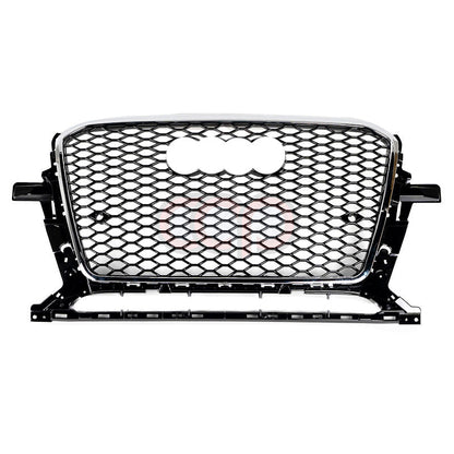 8R.5/B8.5 RSQ5 Honeycomb Chrome Frame Grille Chrome Frame Black Honeycomb Mesh | Audi 8R.5/B8.5 Q5 Non S-Line, Q5 S-Line, SQ5 | Canadian Auto Performance