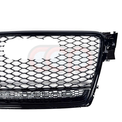 B8 RS4 Honeycomb Grille Quattro Black Frame Black Mesh Black Lower Frame | Audi B8 A4 Non S-Line Sedan, A4 S-Line Sedan, S4 Sedan | Canadian Auto Performance