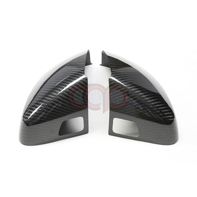 8V/8V.5 Dry Carbon Fiber Stick On Mirror Covers Pair Side Assist Stick-On | Audi 8V/8V.5 A3, S3, RS3 | Canadian Auto Performance
