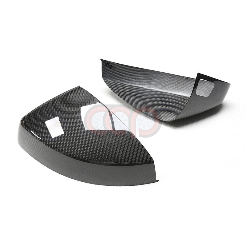 8V/8V.5 Dry Carbon Fiber Stick On Mirror Covers Pair Side Assist Stick-On | Audi 8V/8V.5 A3, S3, RS3 | Canadian Auto Performance