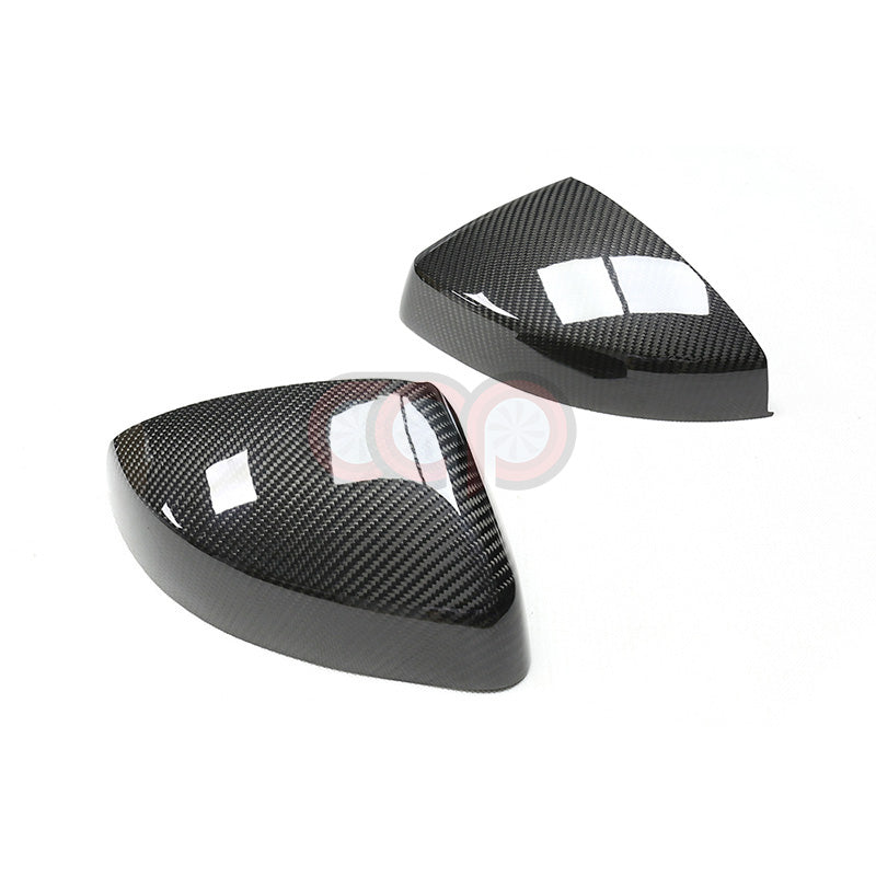 8V/8V.5 Dry Carbon Fiber Stick On Mirror Covers Pair Side Assist Stick-On | Audi 8V/8V.5 A3, S3, RS3 | Canadian Auto Performance