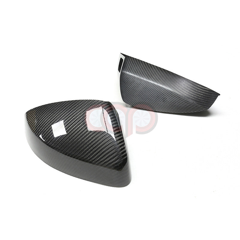 8V/8V.5 Dry Carbon Fiber Stick On Mirror Covers Pair Side Assist Stick-On | Audi 8V/8V.5 A3, S3, RS3 | Canadian Auto Performance
