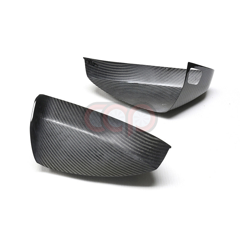 8V/8V.5 Dry Carbon Fiber Stick On Mirror Covers Pair Side Assist Stick-On | Audi 8V/8V.5 A3, S3, RS3 | Canadian Auto Performance