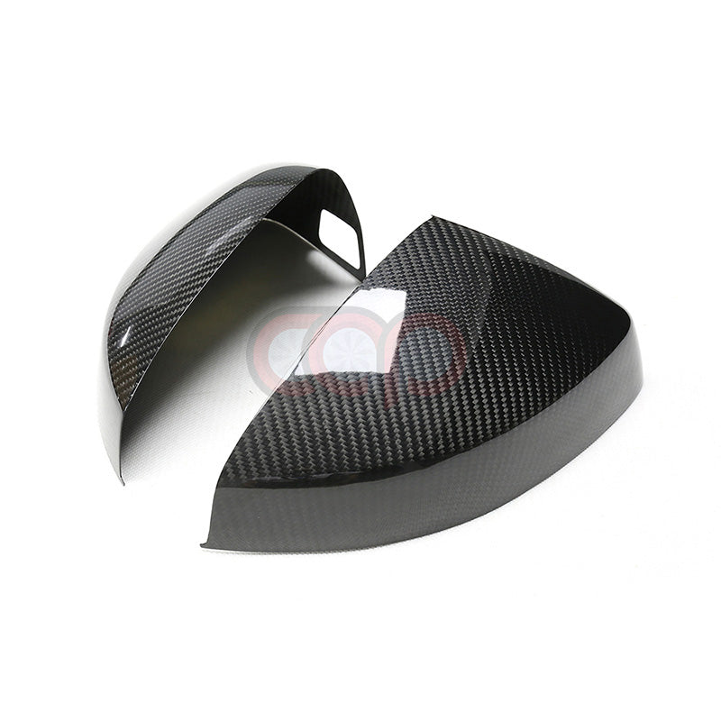 8V/8V.5 Dry Carbon Fiber Stick On Mirror Covers Pair Side Assist Stick-On | Audi 8V/8V.5 A3, S3, RS3 | Canadian Auto Performance