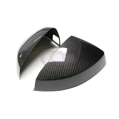 8V/8V.5 Dry Carbon Fiber Stick On Mirror Covers Pair Side Assist Stick-On | Audi 8V/8V.5 A3, S3, RS3 | Canadian Auto Performance
