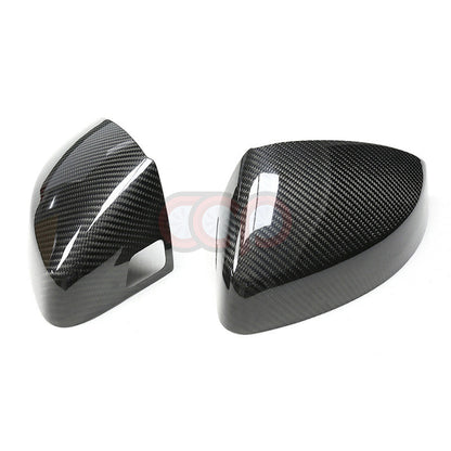 8V/8V.5 Dry Carbon Fiber Stick On Mirror Covers Pair Side Assist Stick-On | Audi 8V/8V.5 A3, S3, RS3 | Canadian Auto Performance