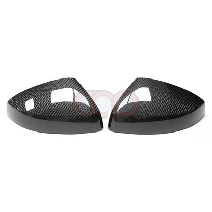 8V/8V.5 Dry Carbon Fiber Stick On Mirror Covers Pair Side Assist Stick-On | Audi 8V/8V.5 A3, S3, RS3 | Canadian Auto Performance