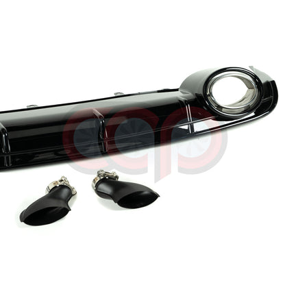 C7.5 Gloss Black RS Style Rear Diffuser | Audi C7.5 A6 Non S-Line | Canadian Auto Performance