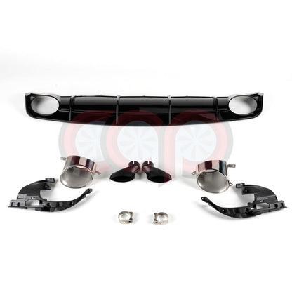 C7.5 Gloss Black RS Style Rear Diffuser | Audi C7.5 A6 Non S-Line | Canadian Auto Performance