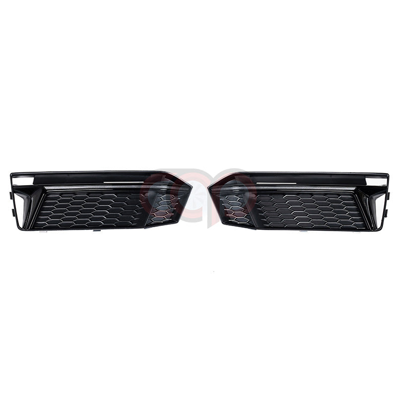 B9 RS4 RS Fog Grilles V1 Black Black Trim | Audi B9 A4 S-Line, S4 | Canadian Auto Performance