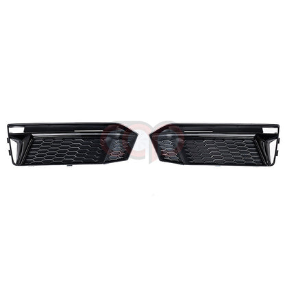 B9 RS4 RS Fog Grilles V1 Black Black Trim | Audi B9 A4 S-Line, S4 | Canadian Auto Performance