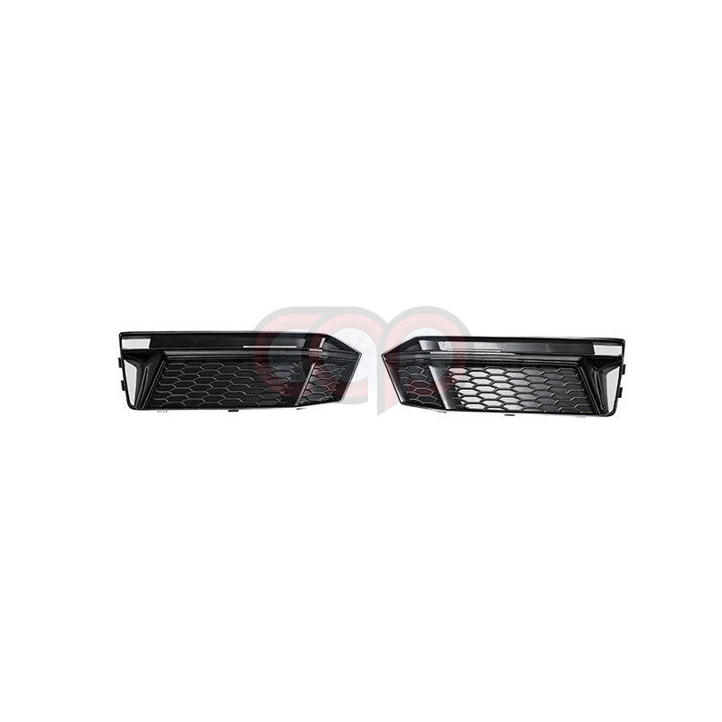 B9 RS4 RS Fog Grilles V1 Black Black Trim | Audi B9 A4 S-Line, S4 | Canadian Auto Performance