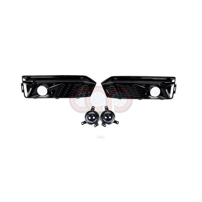 B9 RS4 RS Fog Grilles V1 Black Black Trim | Audi B9 A4 S-Line, S4 | Canadian Auto Performance