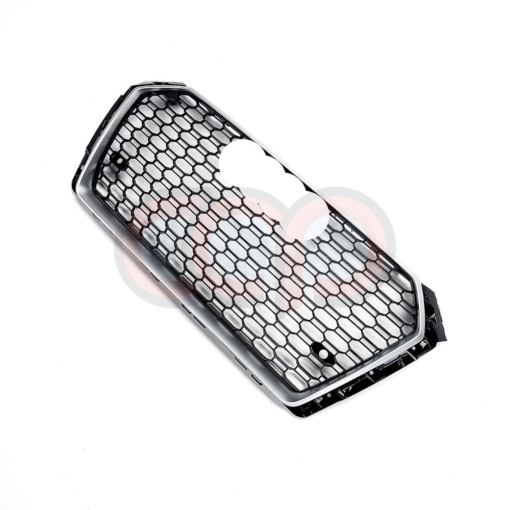 RS4 Honeycomb Silver Frame Grille | Audi B9 A4 Non S-Line, A4 S-Line, S4 | Canadian Auto Performance