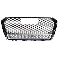 B9 RS4 Honeycomb Lower Frame Grille Quattro Silver Frame | Audi B9 A4 Non S-Line, A4 S-Line, S4 | Canadian Auto Performance