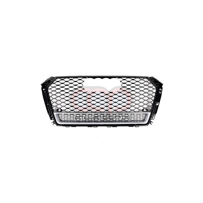 B9 RS4 Honeycomb Lower Frame Grille Quattro Silver Frame | Audi B9 A4 Non S-Line, A4 S-Line, S4 | Canadian Auto Performance