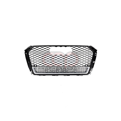 B9 RS4 Honeycomb Lower Frame Grille Quattro Silver Frame | Audi B9 A4 Non S-Line, A4 S-Line, S4 | Canadian Auto Performance