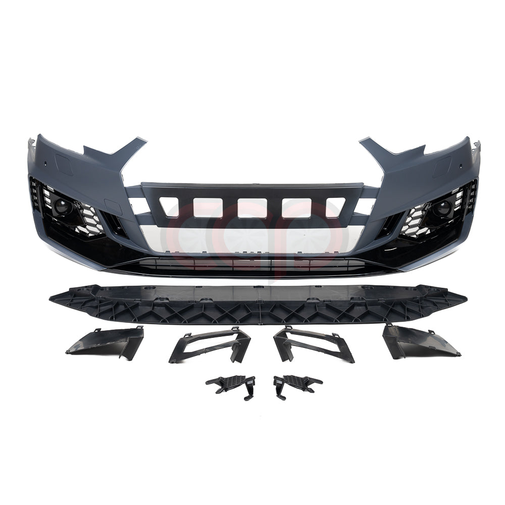 B9 Front Bumper RS4 Bumper V1 Both Styles Included Non-ACC | Audi B9 A4 Non S-Line, A4 S-Line, S4 | Canadian Auto Performance