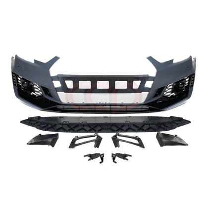 B9 Front Bumper RS4 Bumper V1 Both Styles Included Non-ACC | Audi B9 A4 Non S-Line, A4 S-Line, S4 | Canadian Auto Performance