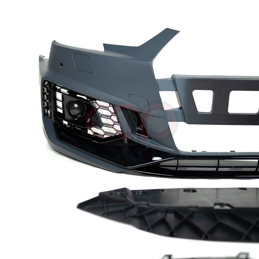 B9 Front Bumper RS4 Bumper V1 Both Styles Included Non-ACC | Audi B9 A4 Non S-Line, A4 S-Line, S4 | Canadian Auto Performance