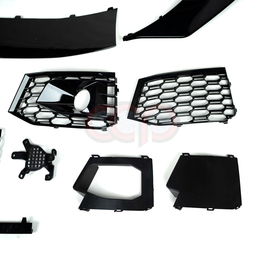 B9 Front Bumper RS4 Bumper V1 Both Styles Included Non-ACC | Audi B9 A4 Non S-Line, A4 S-Line, S4 | Canadian Auto Performance