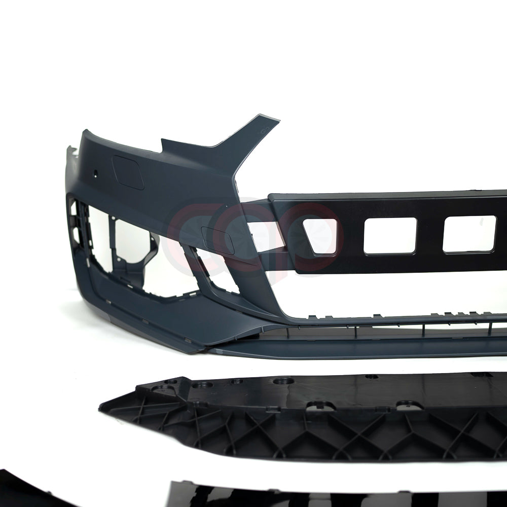 B9 Front Bumper RS4 Bumper V1 Both Styles Included Non-ACC | Audi B9 A4 Non S-Line, A4 S-Line, S4 | Canadian Auto Performance