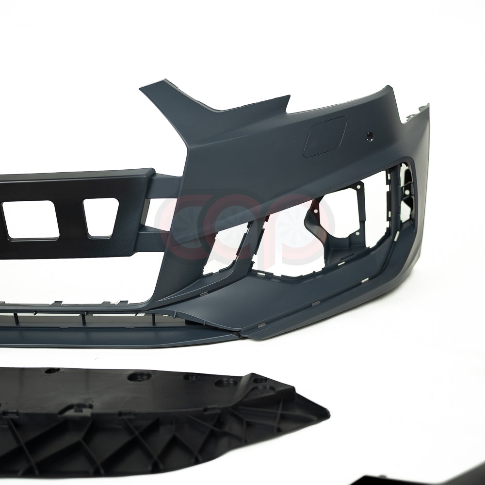 B9 Front Bumper RS4 Bumper V1 Both Styles Included Non-ACC | Audi B9 A4 Non S-Line, A4 S-Line, S4 | Canadian Auto Performance
