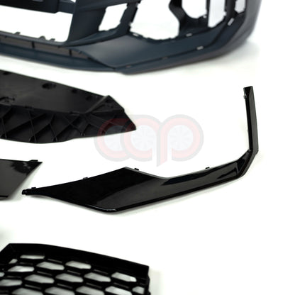B9 Front Bumper RS4 Bumper V1 Both Styles Included Non-ACC | Audi B9 A4 Non S-Line, A4 S-Line, S4 | Canadian Auto Performance