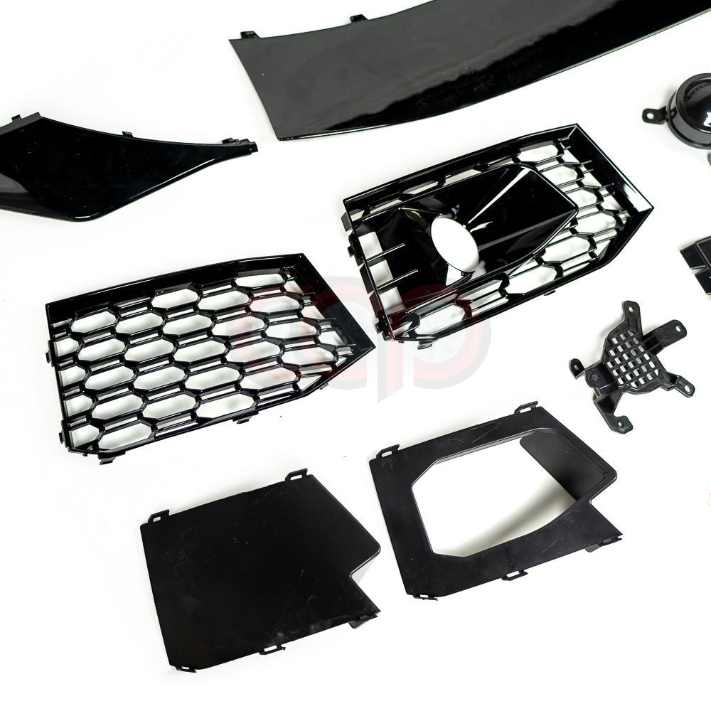 B9 Front Bumper RS4 Bumper V1 Both Styles Included Non-ACC | Audi B9 A4 Non S-Line, A4 S-Line, S4 | Canadian Auto Performance