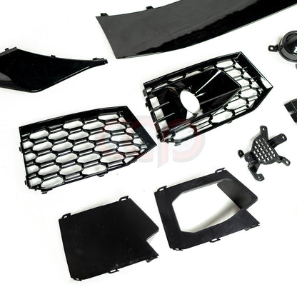 B9 Front Bumper RS4 Bumper V1 Both Styles Included Non-ACC | Audi B9 A4 Non S-Line, A4 S-Line, S4 | Canadian Auto Performance