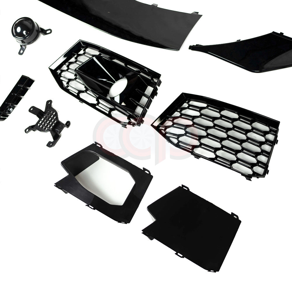 B9 Front Bumper RS4 Bumper V1 Both Styles Included Non-ACC | Audi B9 A4 Non S-Line, A4 S-Line, S4 | Canadian Auto Performance