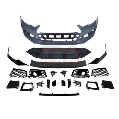 B9 Front Bumper RS4 Bumper V1 Both Styles Included Non-ACC | Audi B9 A4 Non S-Line, A4 S-Line, S4 | Canadian Auto Performance