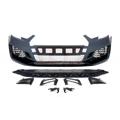 B9 Front Bumper RS4 Bumper V1 Both Styles Included Non-ACC | Audi B9 A4 Non S-Line, A4 S-Line, S4 | Canadian Auto Performance