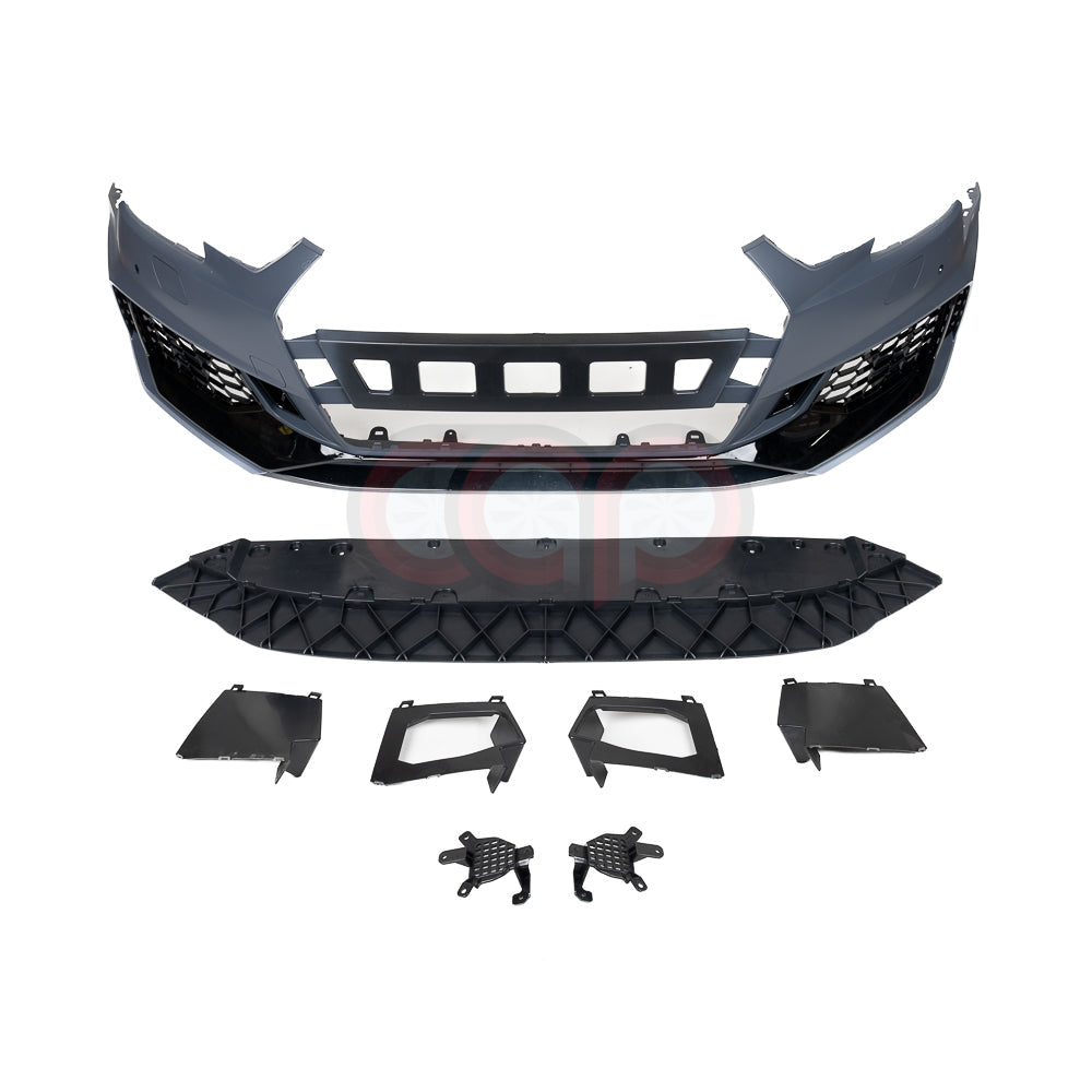 B9 Front Bumper RS4 Bumper V1 Both Styles Included Non-ACC | Audi B9 A4 Non S-Line, A4 S-Line, S4 | Canadian Auto Performance