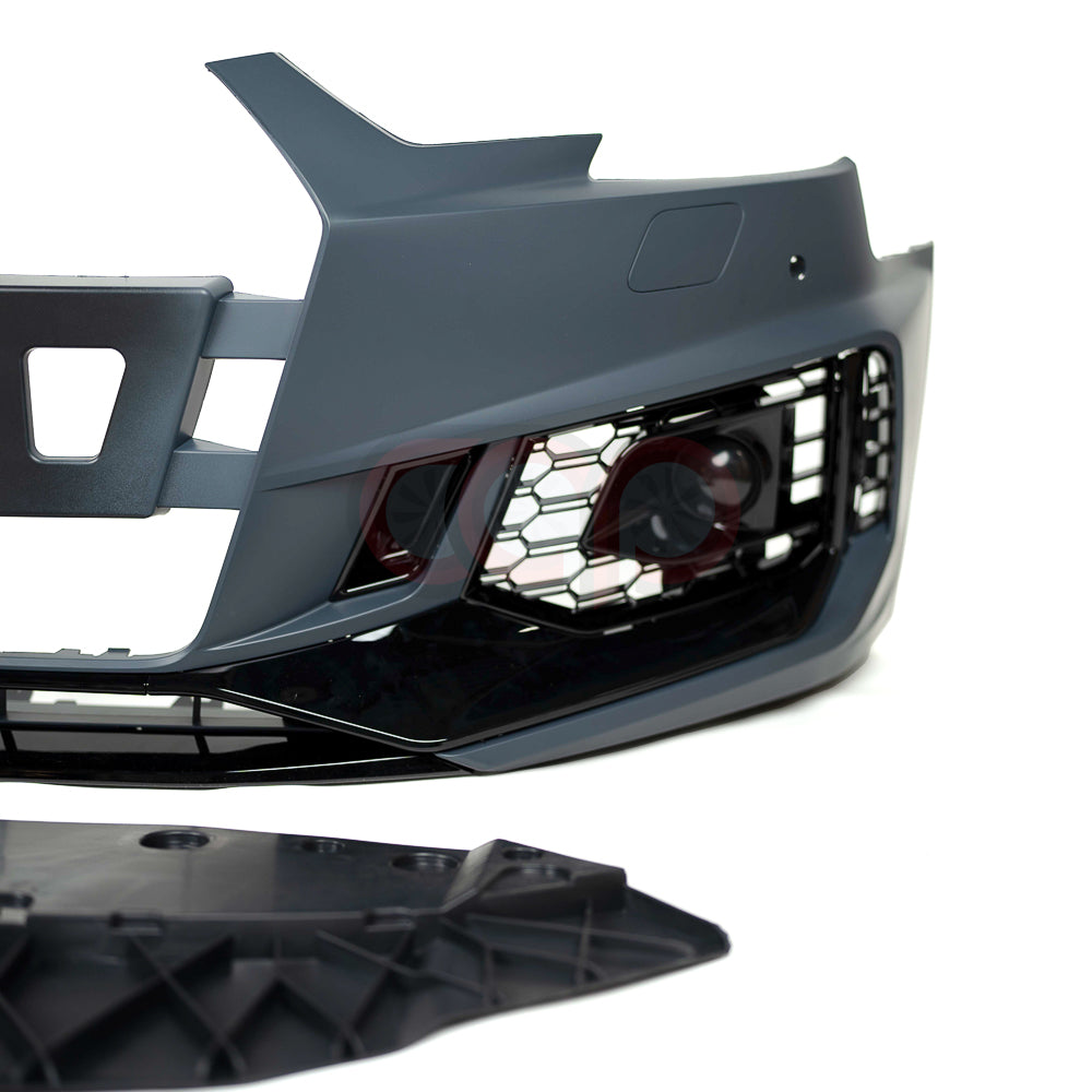 B9 Front Bumper RS4 Bumper V1 Both Styles Included Non-ACC | Audi B9 A4 Non S-Line, A4 S-Line, S4 | Canadian Auto Performance