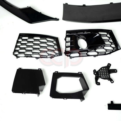 B9 Front Bumper RS4 Bumper V1 Both Styles Included Non-ACC | Audi B9 A4 Non S-Line, A4 S-Line, S4 | Canadian Auto Performance